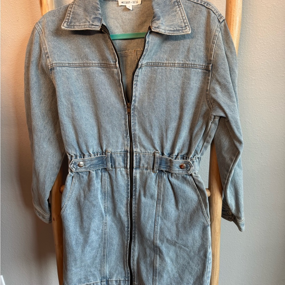 Stylish Light Blue Denim Dress
